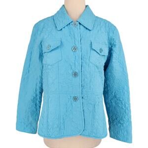 SALE Bamboo Traders Quilted Lightweight Button Front Jacket